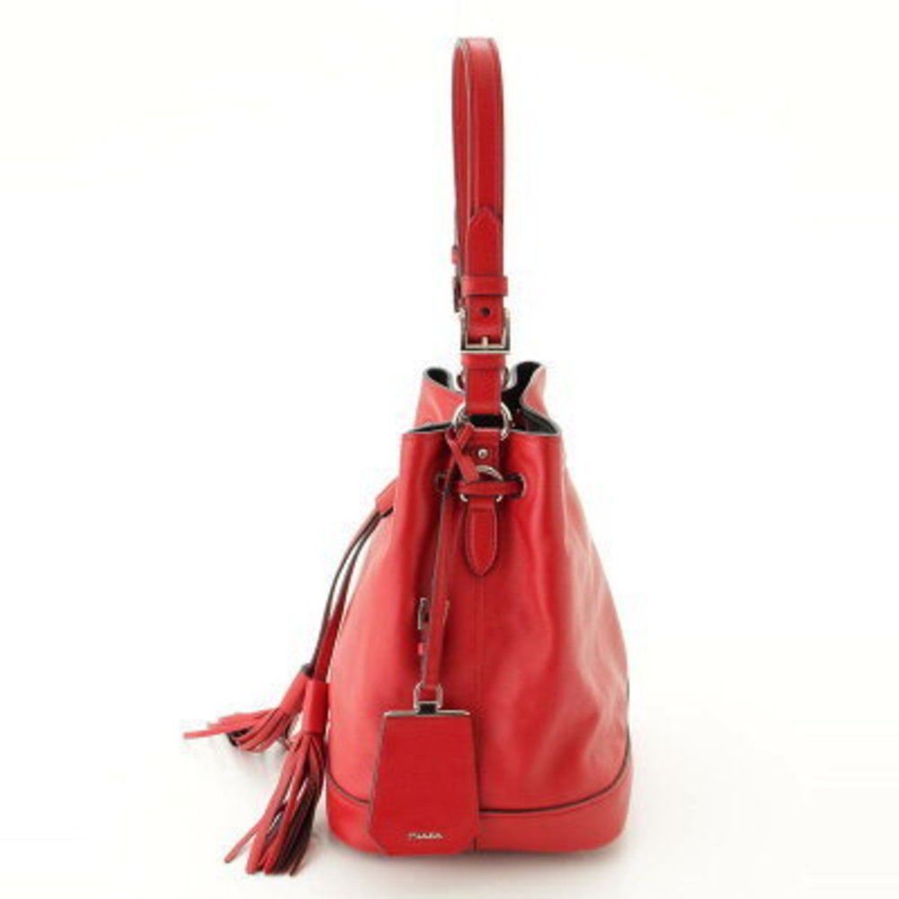 Prada Drawstring One Shoulder Bag Red - image 3